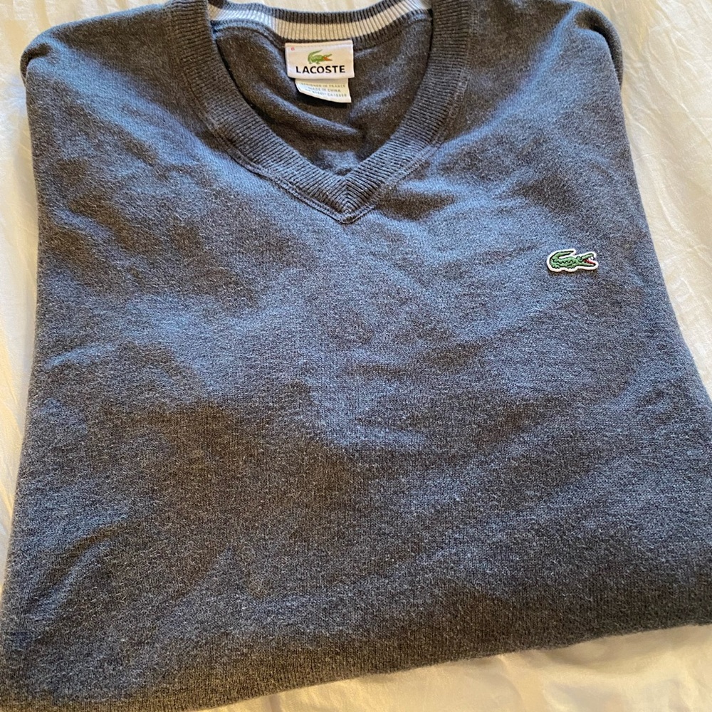 Lacoste V Neck Sweater